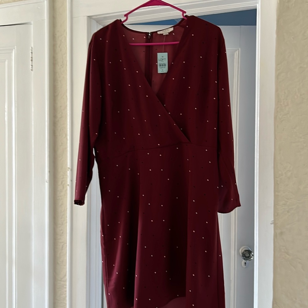 Faux loft wrap dress